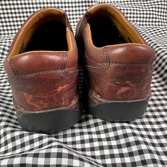 Red Wing Shoes 1621 Women Slip On Brown Leather Chunky Work Clog Size 9 - Picture 4 of 7